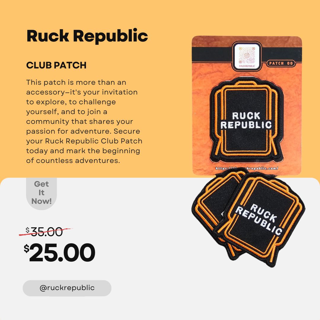 Jff Ruck Patch Ruck Republic| Strength, Community, Resilience